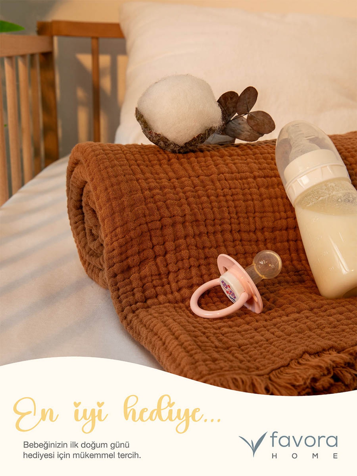 Premium Daisy %100 Pamuk 4 Katlı Müslin Bebek Örtü Premium Daisy %100 Pamuk 4 Katlı Müslin Bebek Örtü