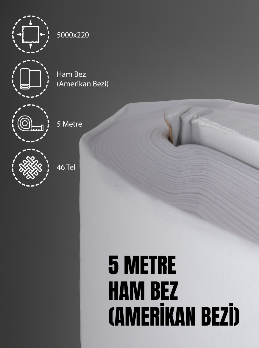 %100 Pamuk 46 Tel Amerikan Bezi Ham Bez Punch Kumaş - Beyaz 500x220 cm %100 Pamuk 46 Tel Amerikan Bezi Ham Bez Punch Kumaş - Beyaz 500x220 cm