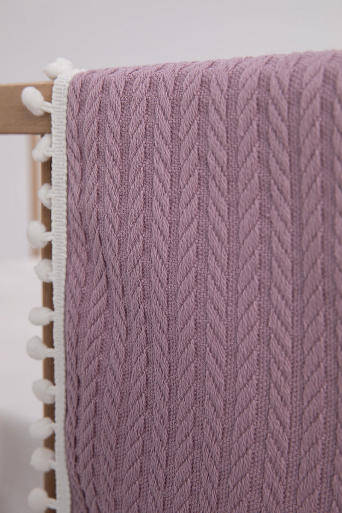 %100 Pamuk Cherry Bebek Battaniyesi - Lila %100 Pamuk Cherry Bebek Battaniyesi - Lila