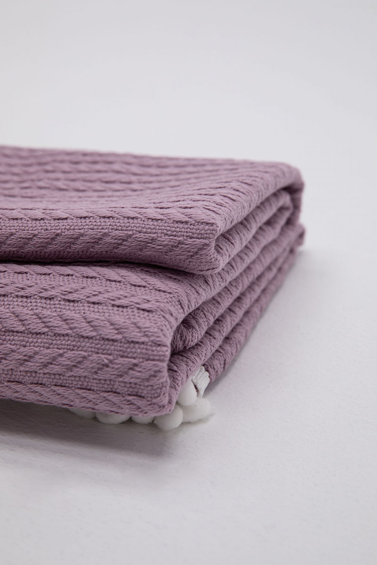 %100 Pamuk Cherry Bebek Battaniyesi - Lila %100 Pamuk Cherry Bebek Battaniyesi - Lila