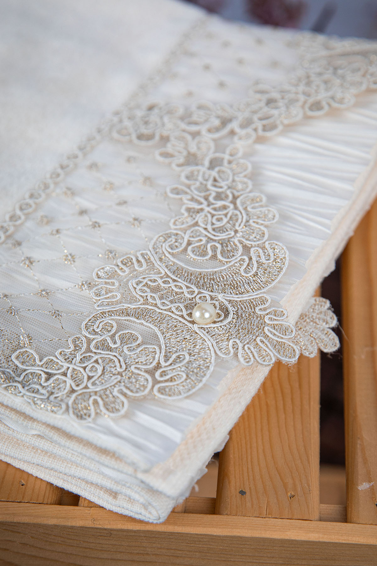 %100 Pamuk İnci Güpürlü Çeyizlik 2li Havlu 50x90 - Krem %100 Pamuk İnci Güpürlü Çeyizlik 2li Havlu 50x90 - Krem