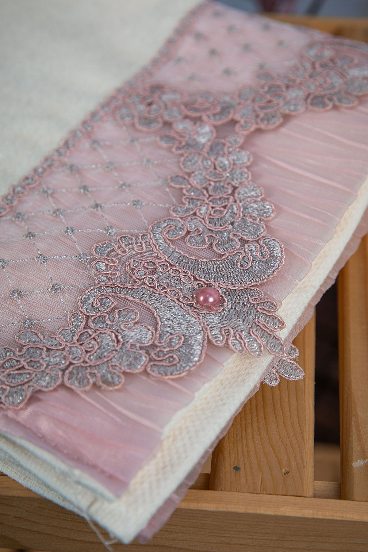 %100 Pamuk İnci Güpürlü Çeyizlik Havlu 50x90 - Pudra %100 Pamuk İnci Güpürlü Çeyizlik Havlu 50x90 - Pudra