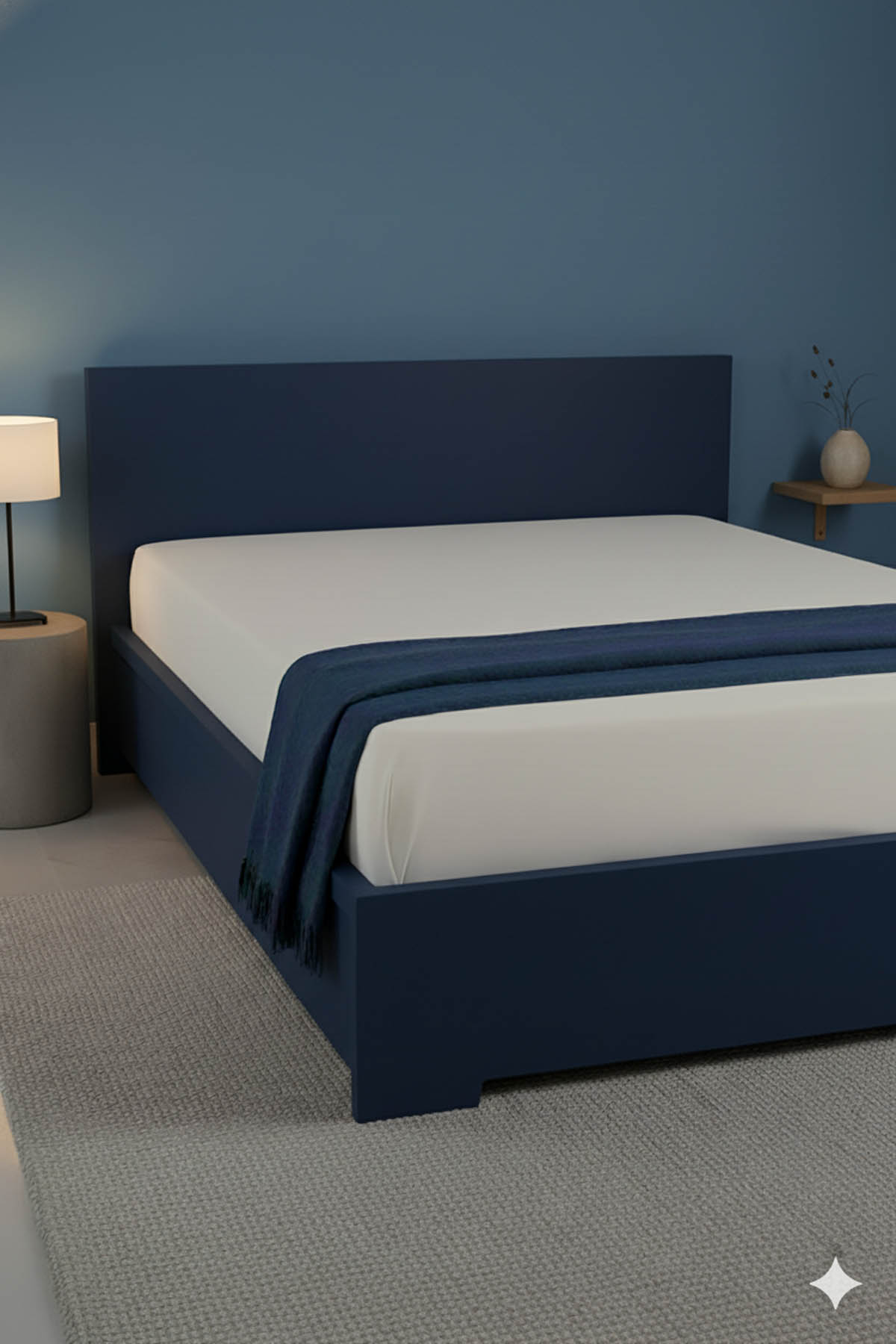 %100 Pamuk Ranforce Premium Çift Kişilik Lastikli Çarşaf - Krem