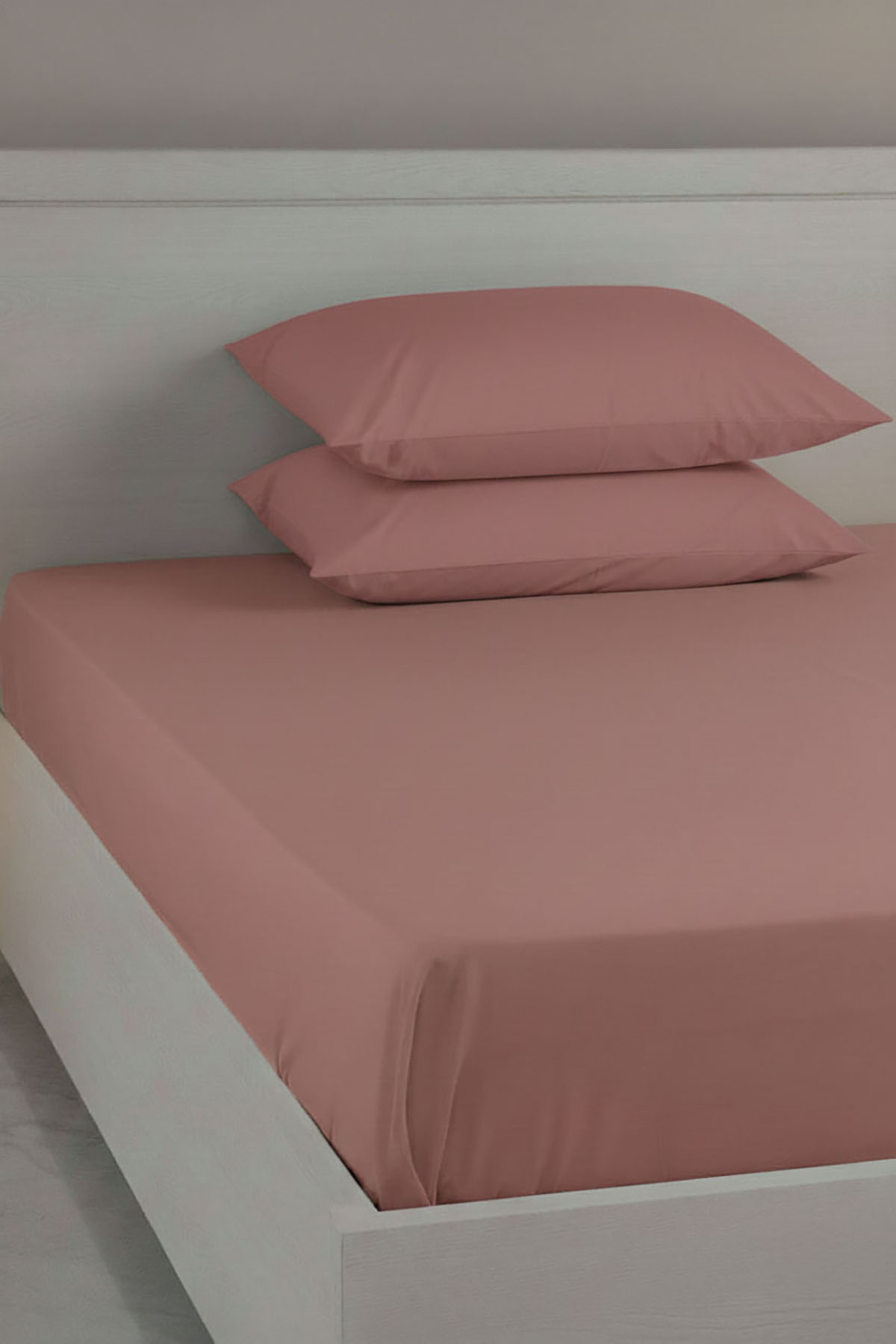 %100 Pamuk Ranforce Premium King Size Lastikli Çarşaf - Pudra %100 Pamuk Ranforce Premium King Size Lastikli Çarşaf - Pudra