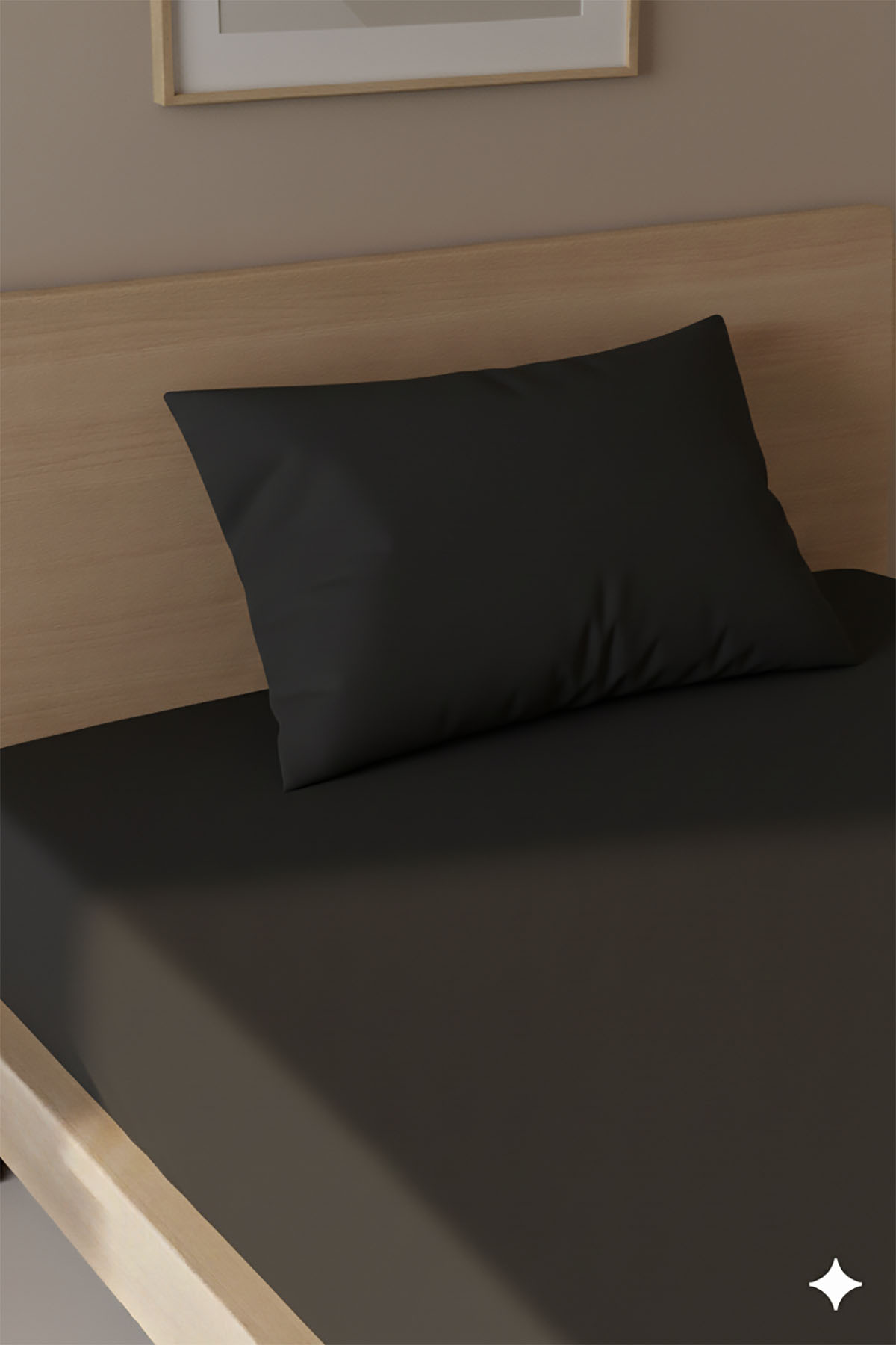 %100 Pamuk Ranforce Premium Tek Kişilik Çarşaf Seti - Siyah %100 Pamuk Ranforce Premium Tek Kişilik Çarşaf Seti - Siyah