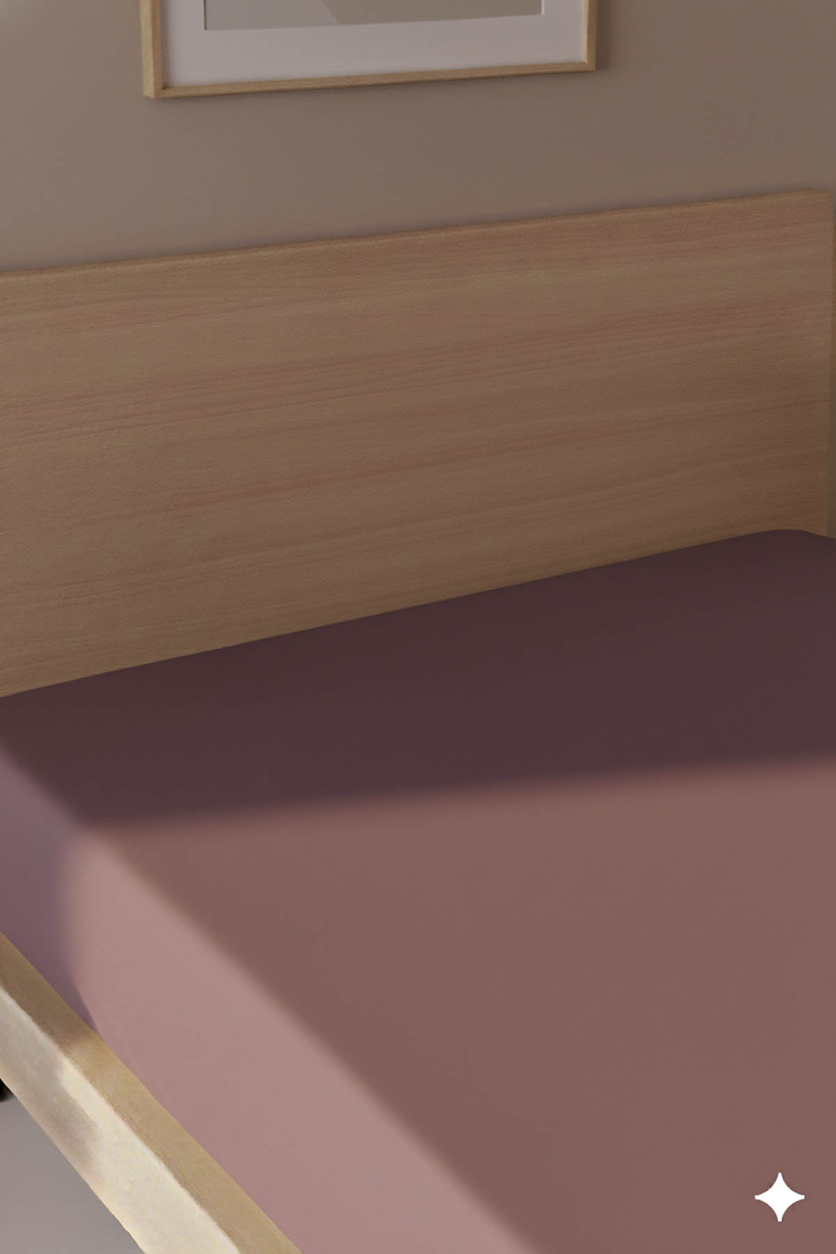 %100 Pamuk Ranforce Premium Tek Kişilik Lastikli Çarşaf - Gül Kurusu %100 Pamuk Ranforce Premium Tek Kişilik Lastikli Çarşaf - Gül Kurusu