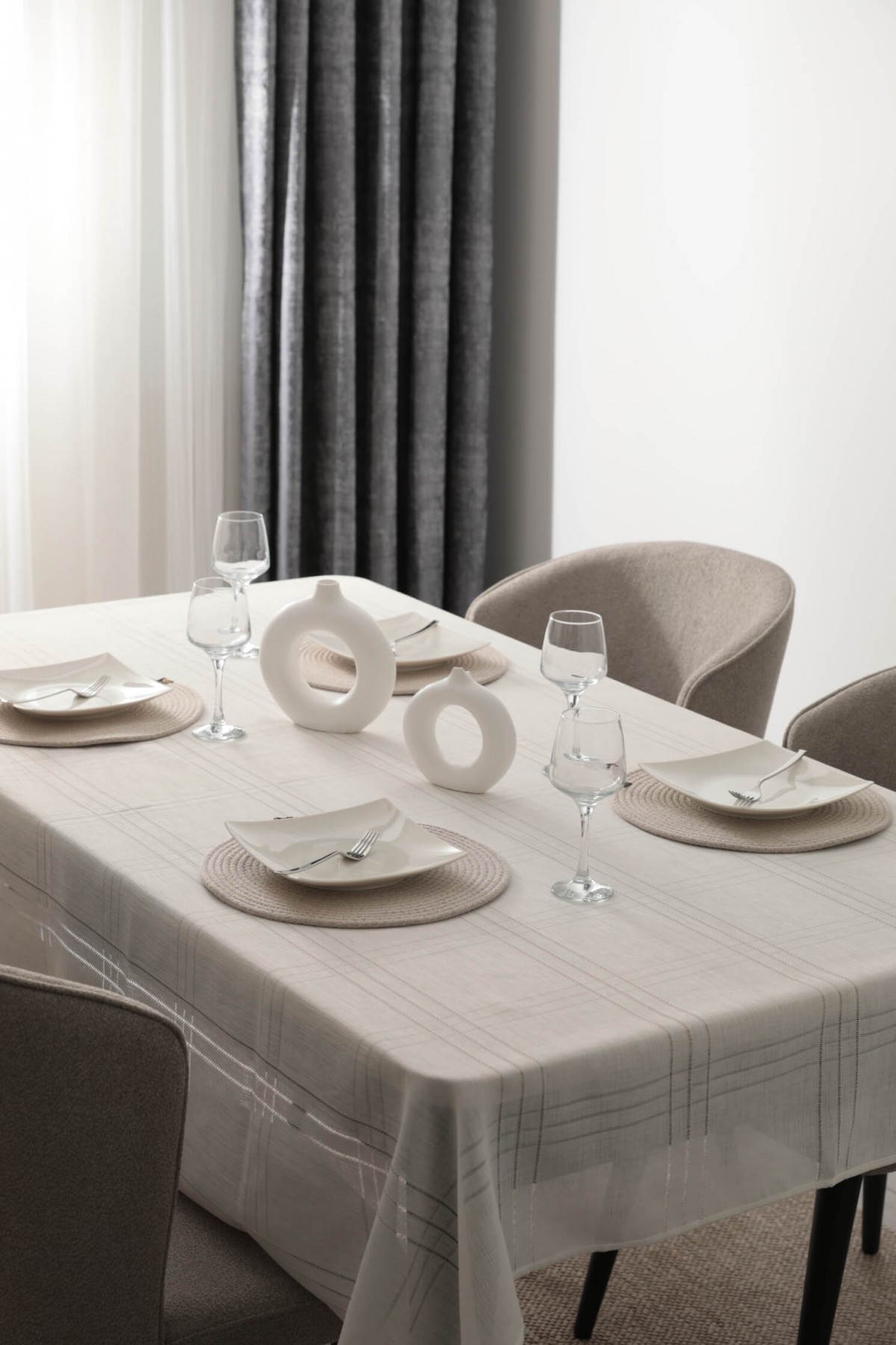 4lü Jüt Halat Supla Hasır Amerikan Servis - Bej 4lü Jüt Halat Supla Hasır Amerikan Servis - Bej