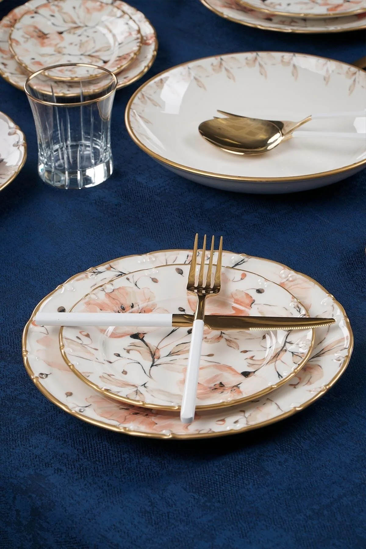 Acar 29 Parça Mari Gold Yemek Takımı - Gold Acar 29 Parça Mari Gold Yemek Takımı - Gold