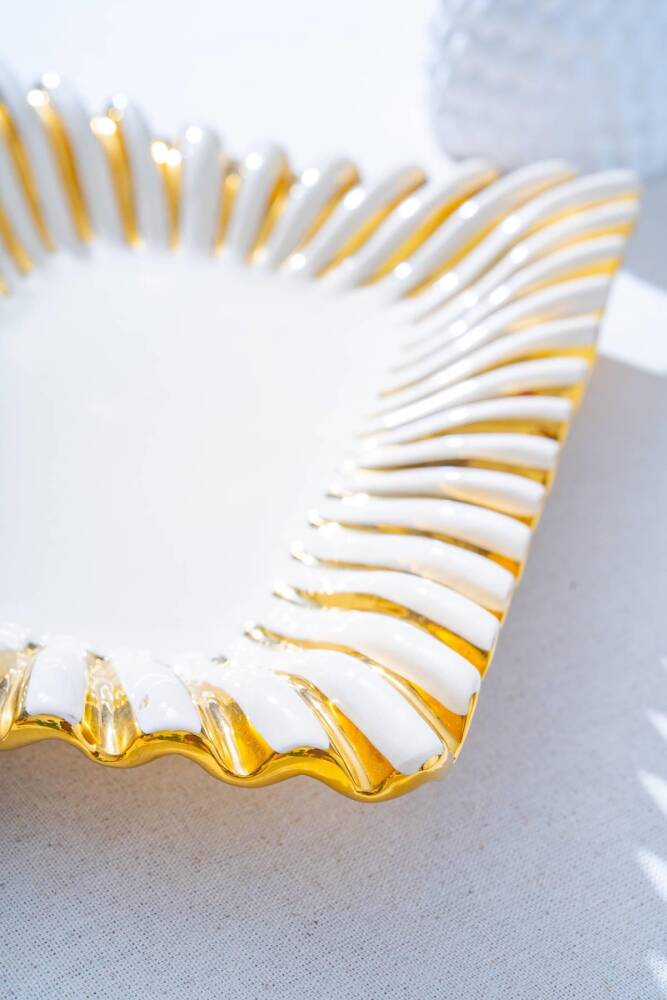 Acar Alba Dikdörtgen Dekoratif Sunum Tabak - 36 cm SKY-07487