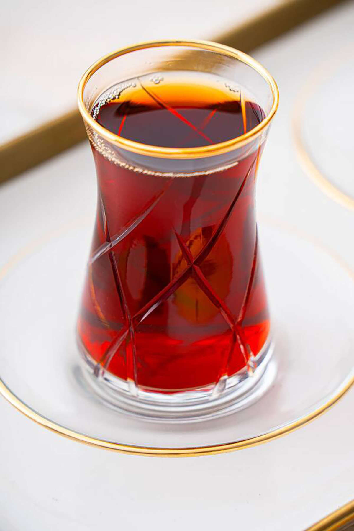 Acar Ametist 6 Kişilik 12 Parça Çay Seti - Gold HMS-06752