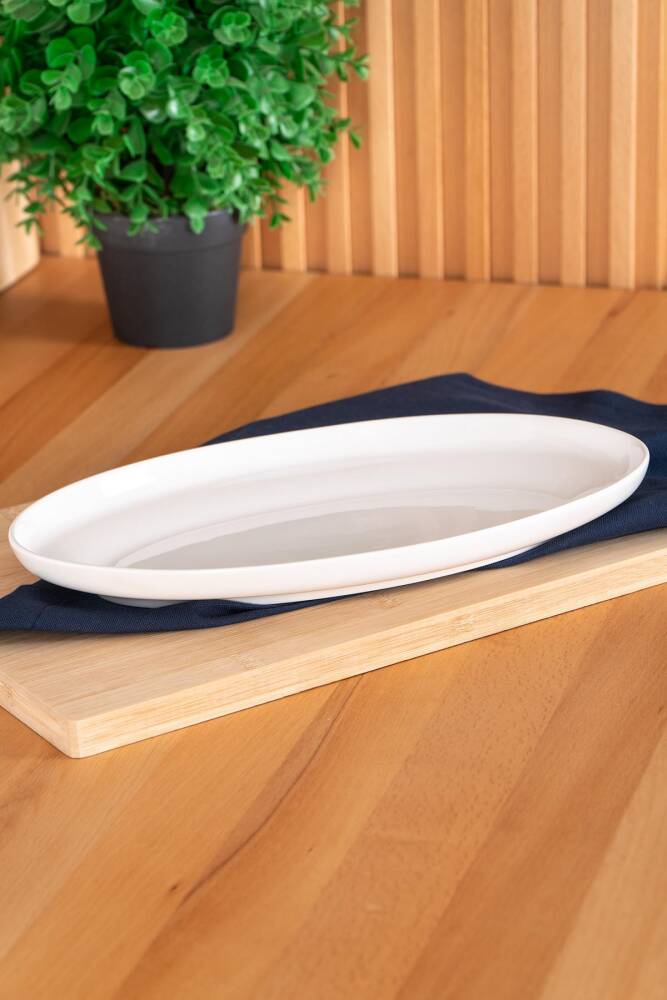 Acar Aria Oval Kayık Tabak - 29 cm POR-05289 Acar Aria Oval Kayık Tabak - 29 cm POR-05289