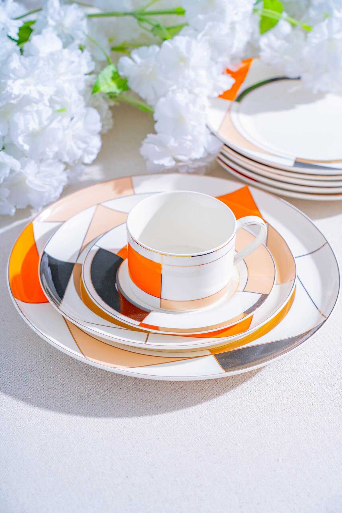 Acar Arıeta Porselen 6 Kişilik 19 Parça Pasta Seti NCY-07079 Acar Arıeta Porselen 6 Kişilik 19 Parça Pasta Seti NCY-07079