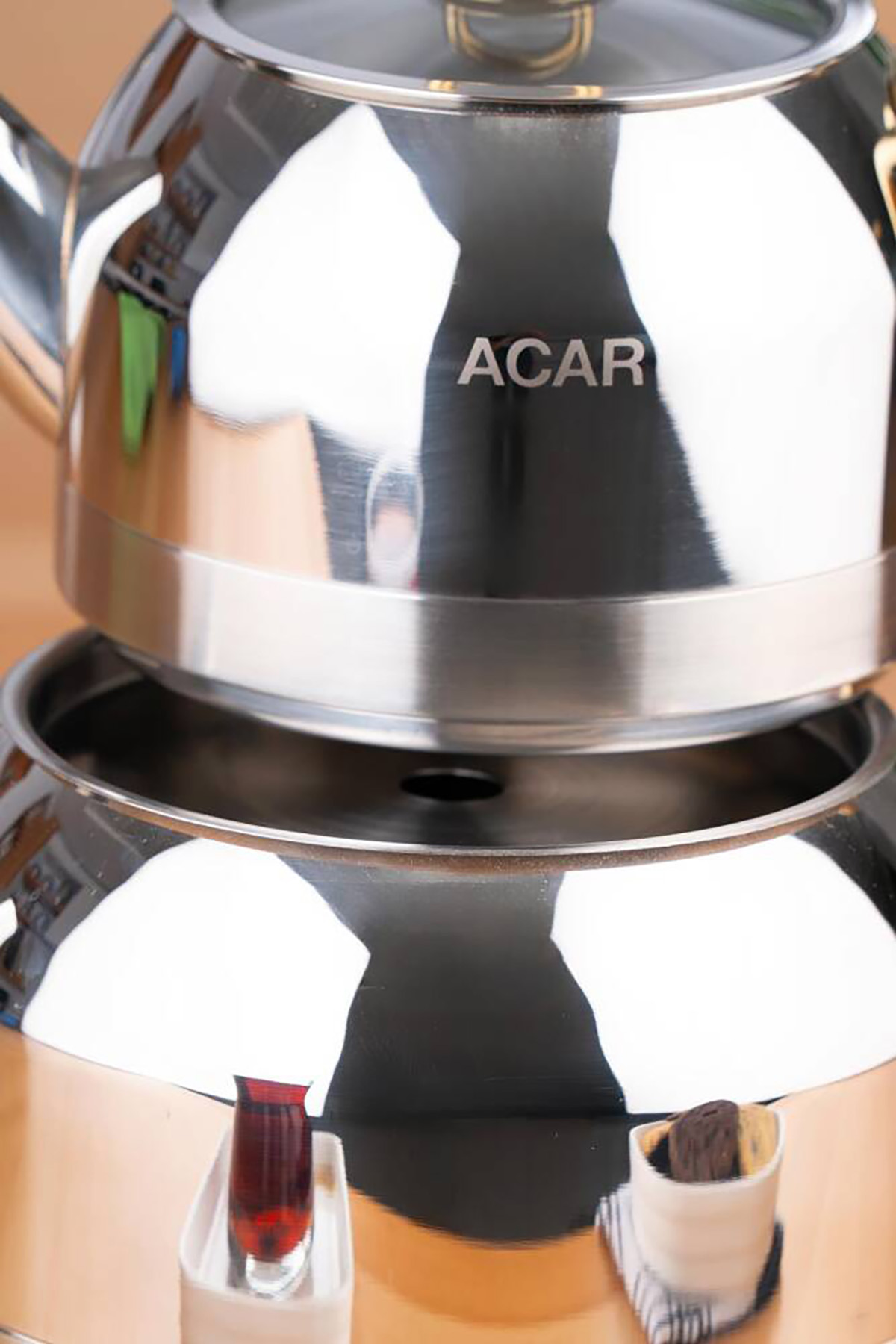 Acar Armin Aile Boy Çaydanlık Takımı - Gold AR-22-0315 Acar Armin Aile Boy Çaydanlık Takımı - Gold AR-22-0315