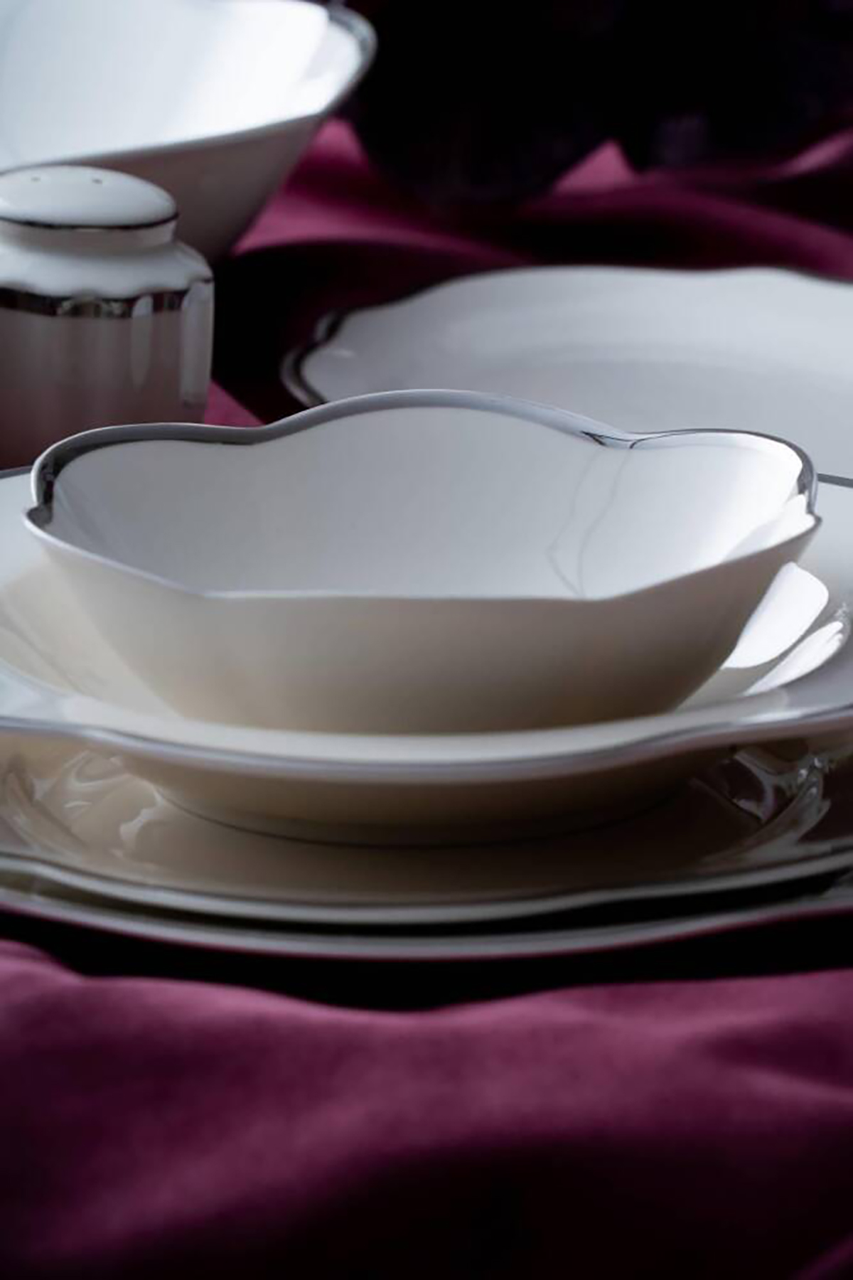 Acar Aveline 6 Kişilik 29 Parça Porselen Yemek Takımı - Silver GBY-06955