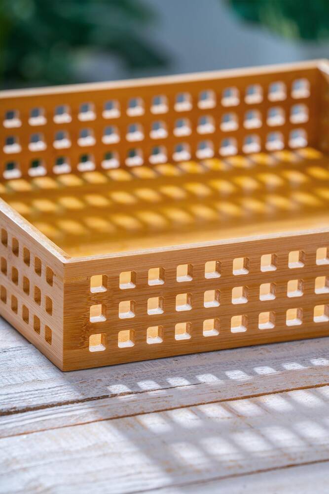 Acar Bambu Sunum Tepsi - 35 cm ACR-522 Acar Bambu Sunum Tepsi - 35 cm ACR-522