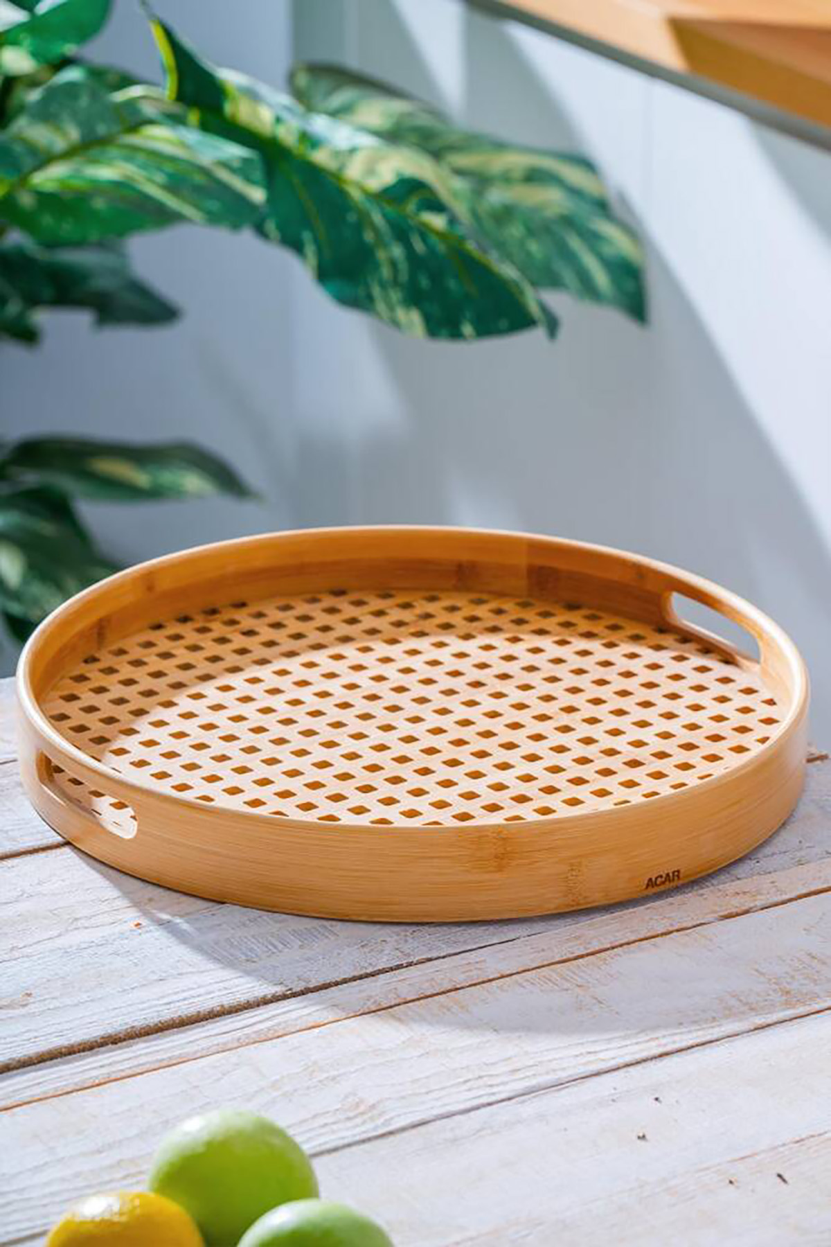 Acar Bambu Sunum Tepsi - 40 cm ACR-513 Acar Bambu Sunum Tepsi - 40 cm ACR-513