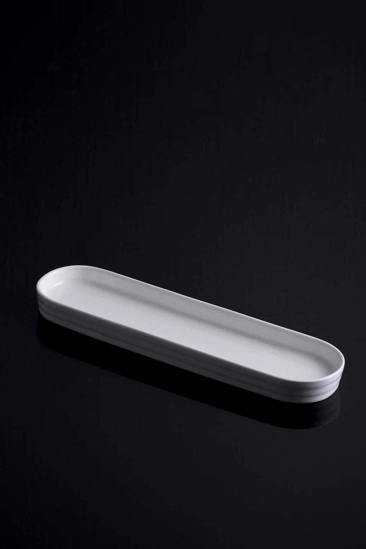 Acar Bianca Perla Porselen Oval Servis Tabak - 25.4 Cm PORWM-010348