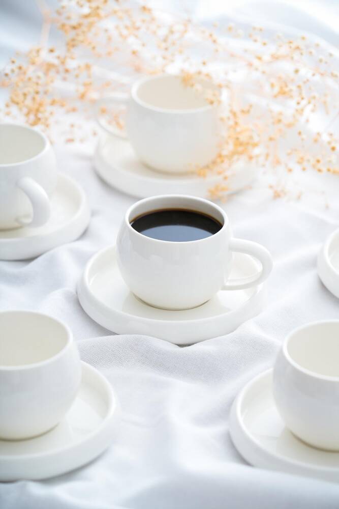 Acar Bianco Perla 6 Kişilik Porselen Çay Fincanı Takımı - 200 ml SCT-06477