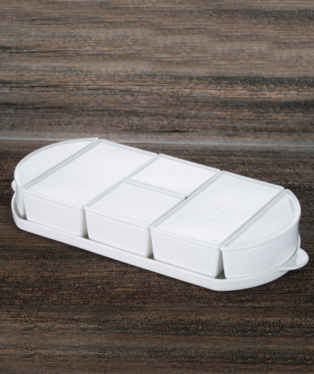 Acar Bianco Perla 6 lı Porselen Oval Kahvaltılık SCT-21-0420