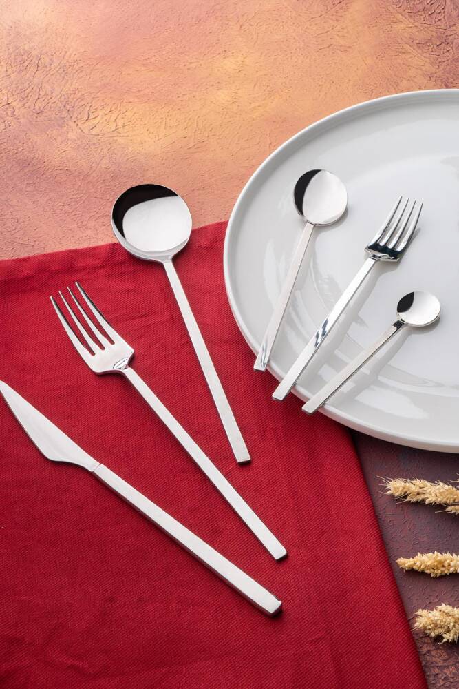 Acar Camilia 36 Parça Çatal Kaşık Bıçak Takımı - Silver YT-05725