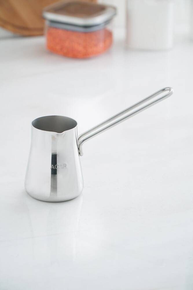 Acar Çelik Huni Cezve No:3 - 200 ml 015728 Acar Çelik Huni Cezve No:3 - 200 ml 015728