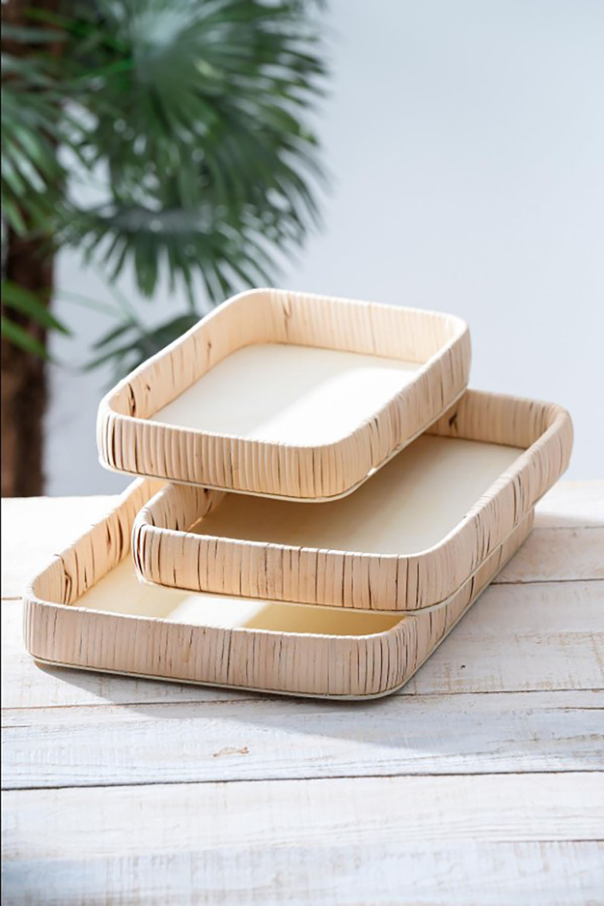 Acar Dikdörtgen Hasır 3 lü Tepsi ACR-315 Acar Dikdörtgen Hasır 3 lü Tepsi ACR-315