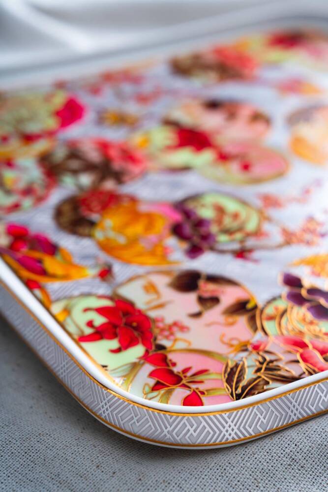 Acar Dream Kare Sunum Tabağı - 29 cm - Mor RYL-07028 Acar Dream Kare Sunum Tabağı - 29 cm - Mor RYL-07028