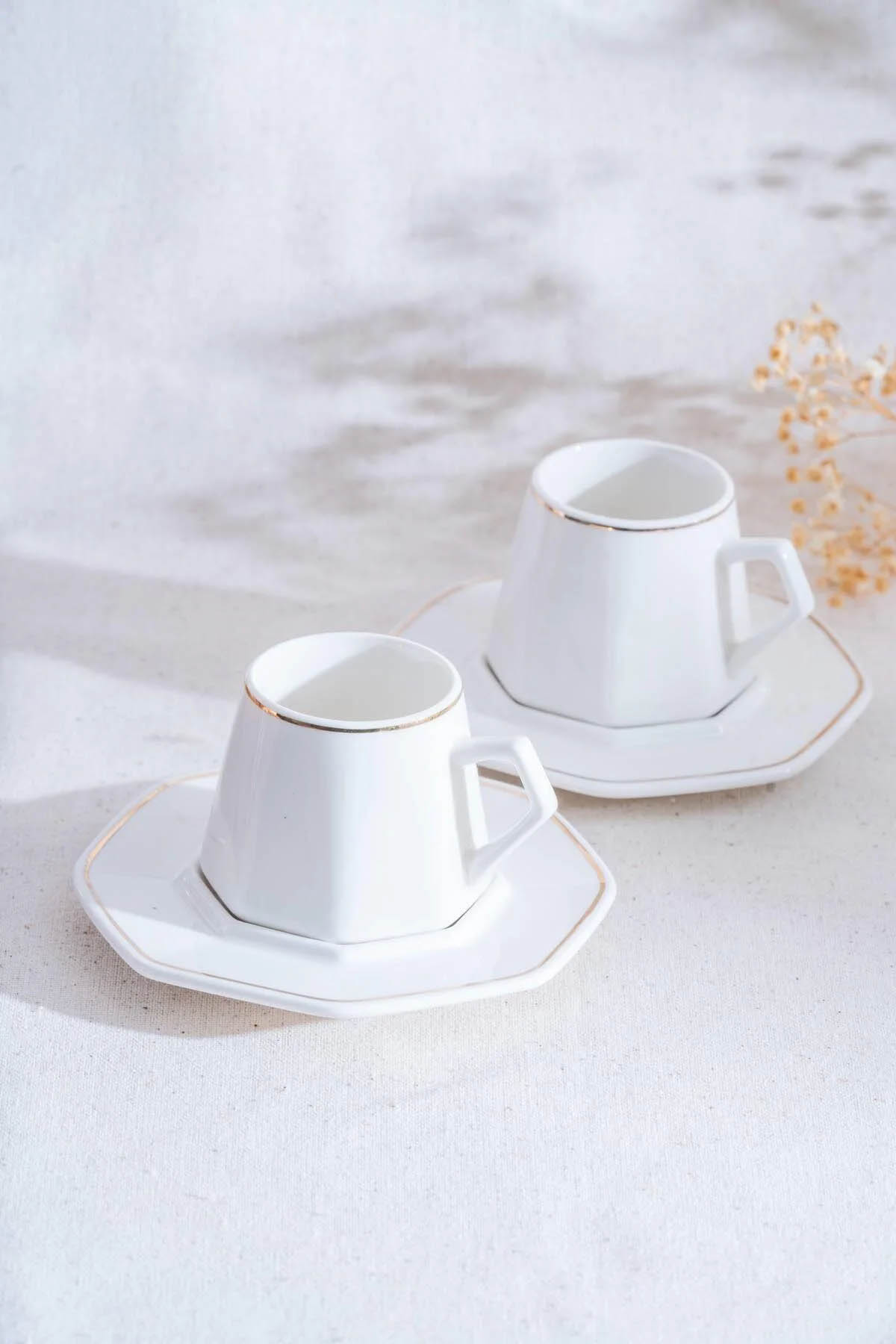 Acar Elera Gold 6 lı Kahve Fincan Takımı YKG-06613 Acar Elera Gold 6 lı Kahve Fincan Takımı YKG-06613