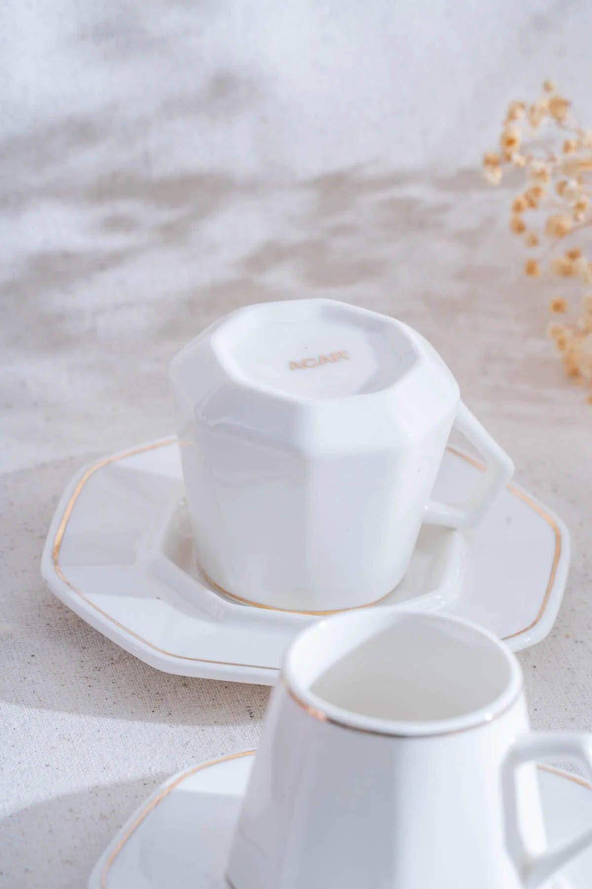 Acar Elera Gold 6 lı Kahve Fincan Takımı YKG-06613 Acar Elera Gold 6 lı Kahve Fincan Takımı YKG-06613