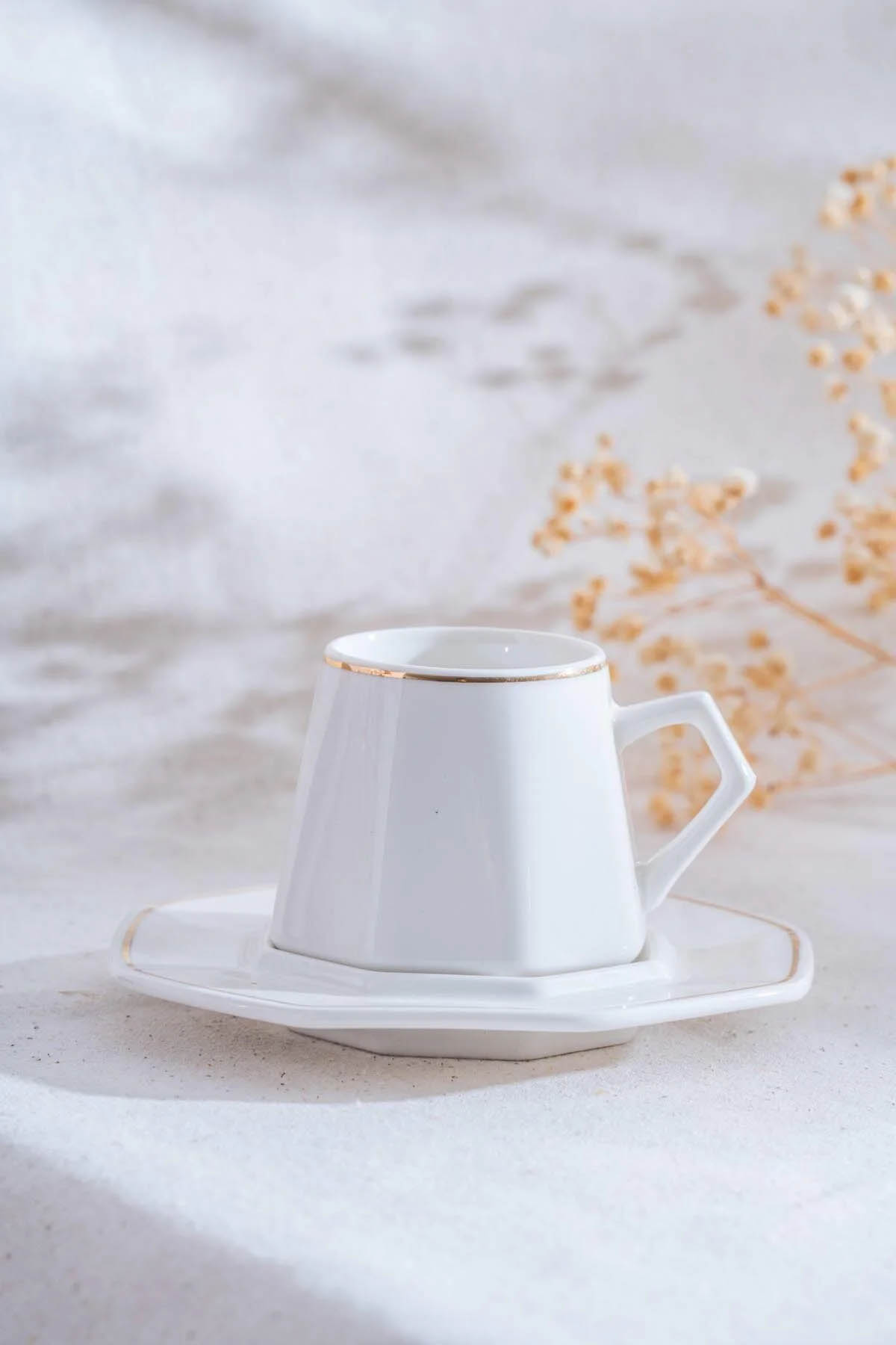 Acar Elera Gold 6 lı Kahve Fincan Takımı YKG-06613 Acar Elera Gold 6 lı Kahve Fincan Takımı YKG-06613