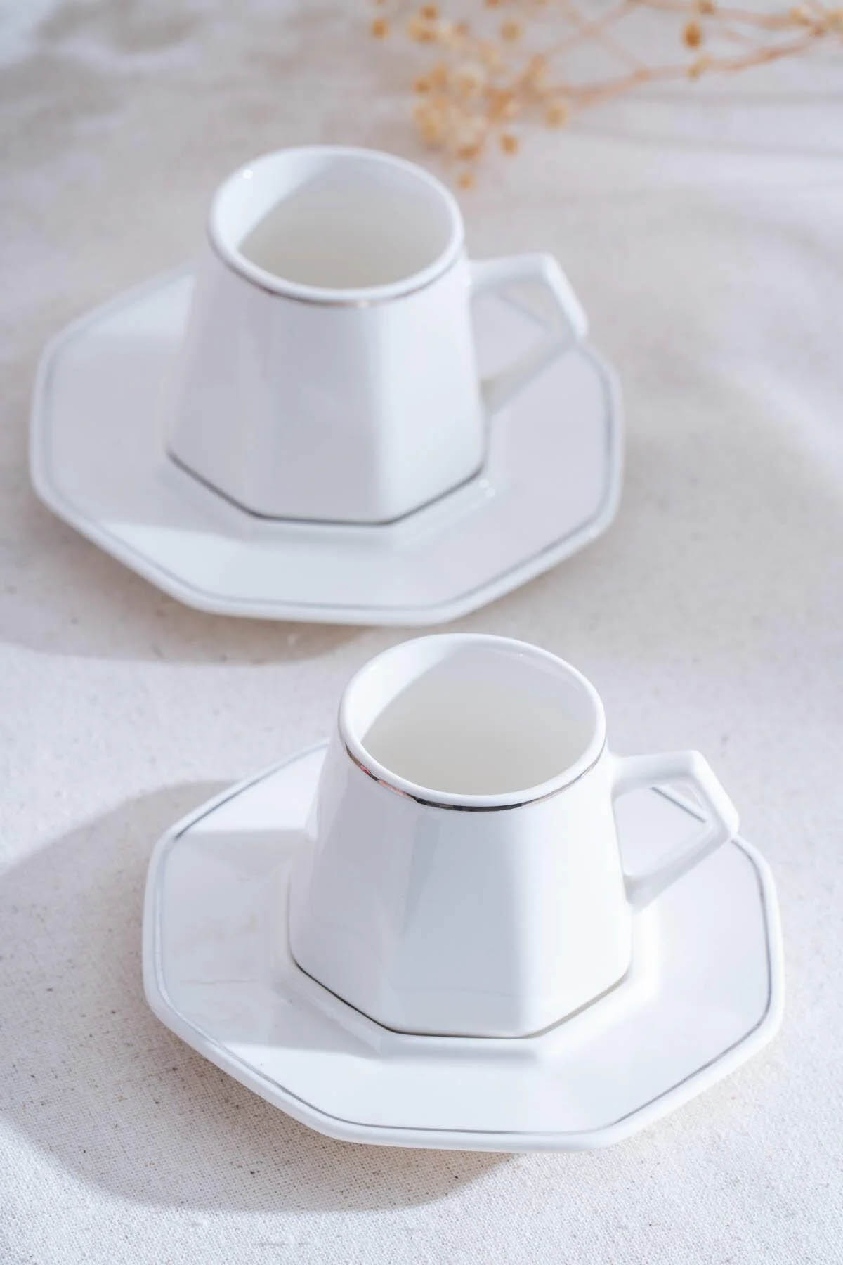 Acar Elera Sılver 6 lı Kahve Fincan Takımı YKG-06614 Acar Elera Sılver 6 lı Kahve Fincan Takımı YKG-06614