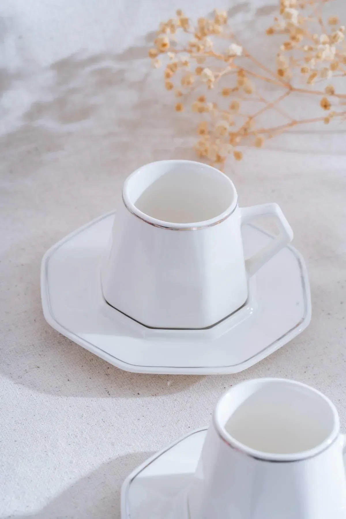 Acar Elera Sılver 6 lı Kahve Fincan Takımı YKG-06614 Acar Elera Sılver 6 lı Kahve Fincan Takımı YKG-06614