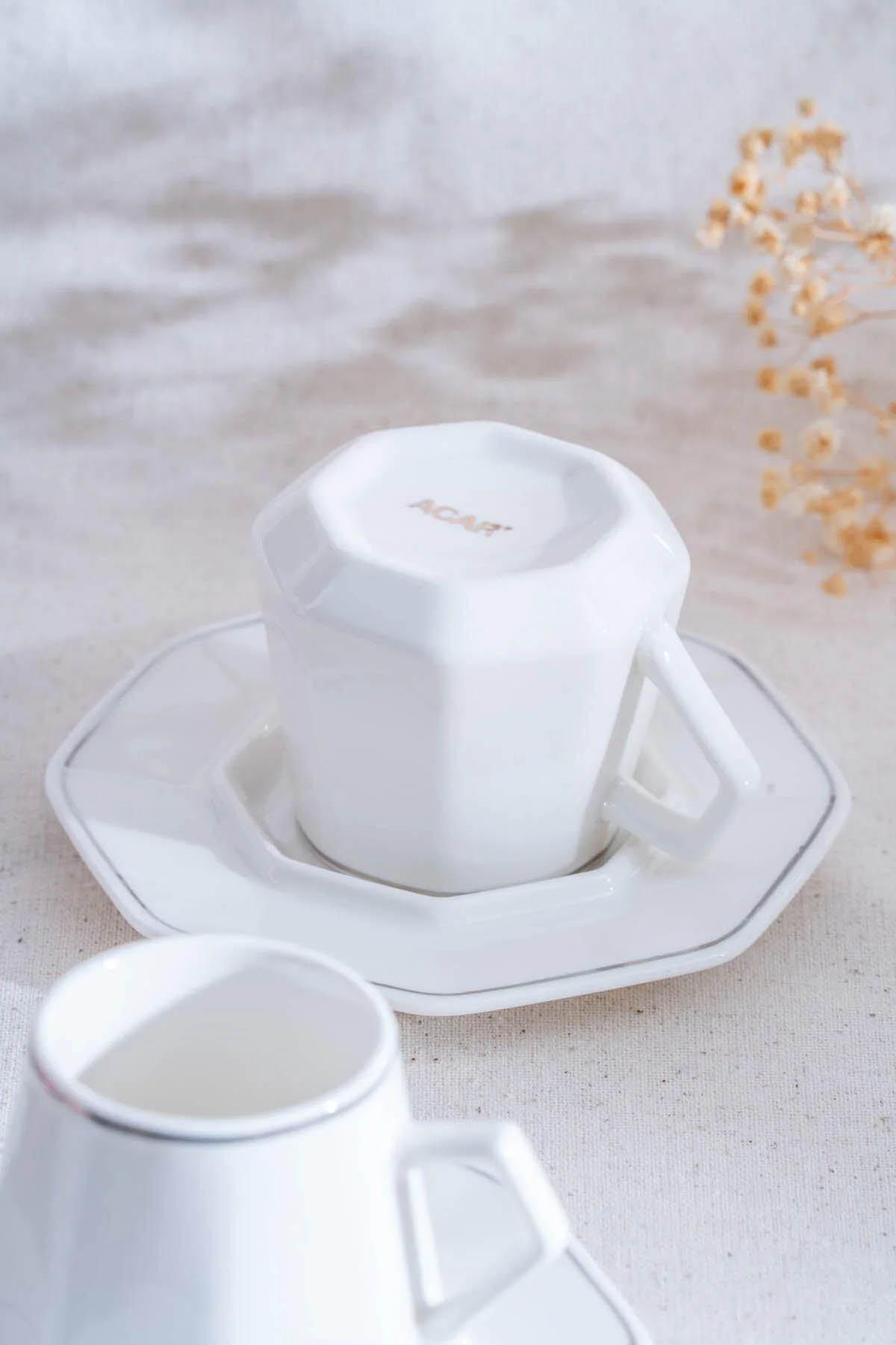 Acar Elera Sılver 6 lı Kahve Fincan Takımı YKG-06614 Acar Elera Sılver 6 lı Kahve Fincan Takımı YKG-06614