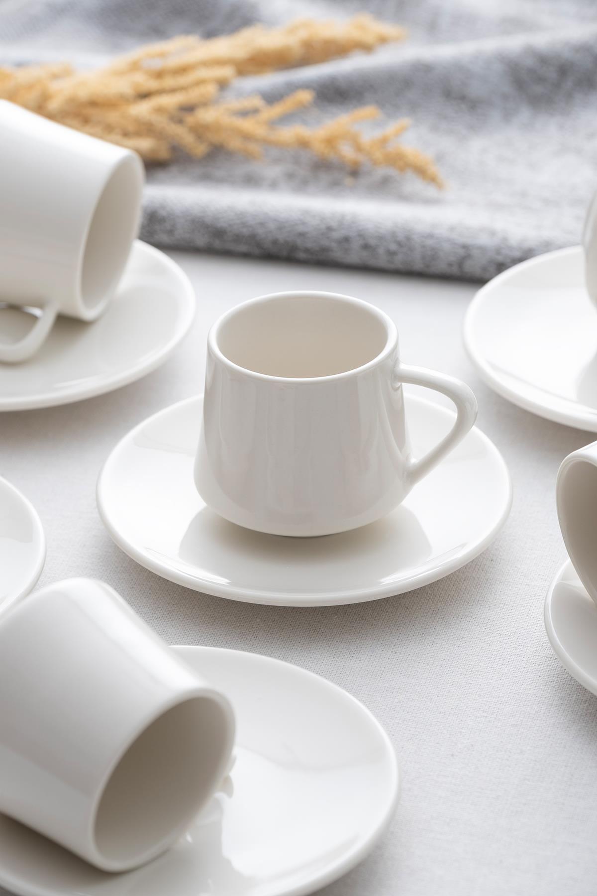 Acar Ellie 6 Kişilik Kahve Fincanı Takımı - 90 ml PORJ-05222 Acar Ellie 6 Kişilik Kahve Fincanı Takımı - 90 ml PORJ-05222