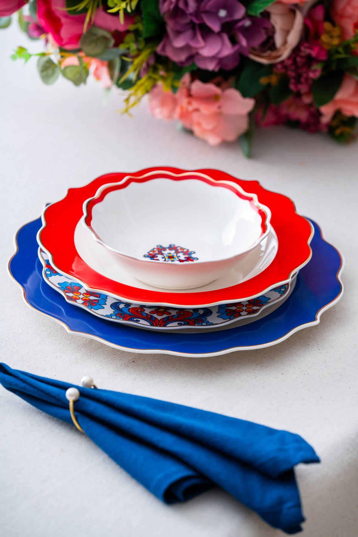 Acar Felicity 6 Kişilik 24 Parça Yemek Takımı PORWM-06349