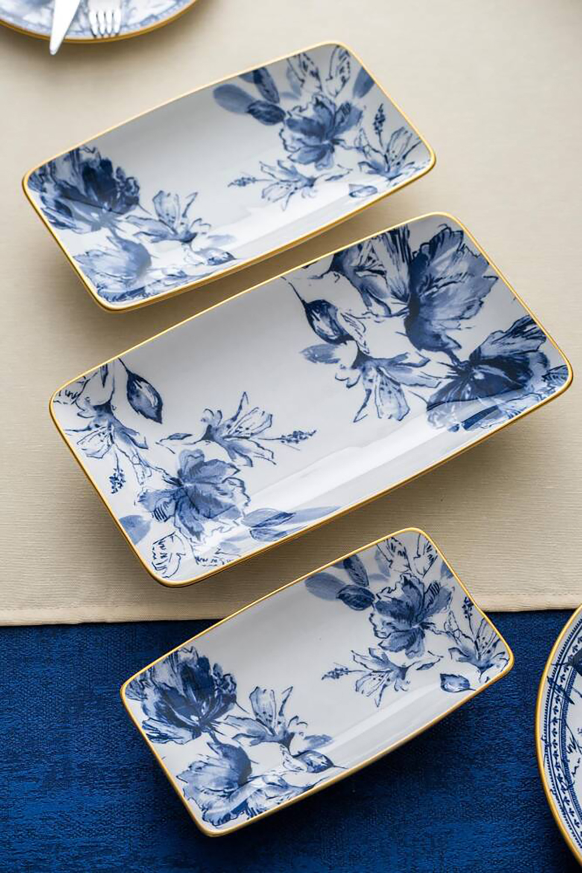 Acar Freesia 3 Parça Kayık Tabak Seti HCA-06715