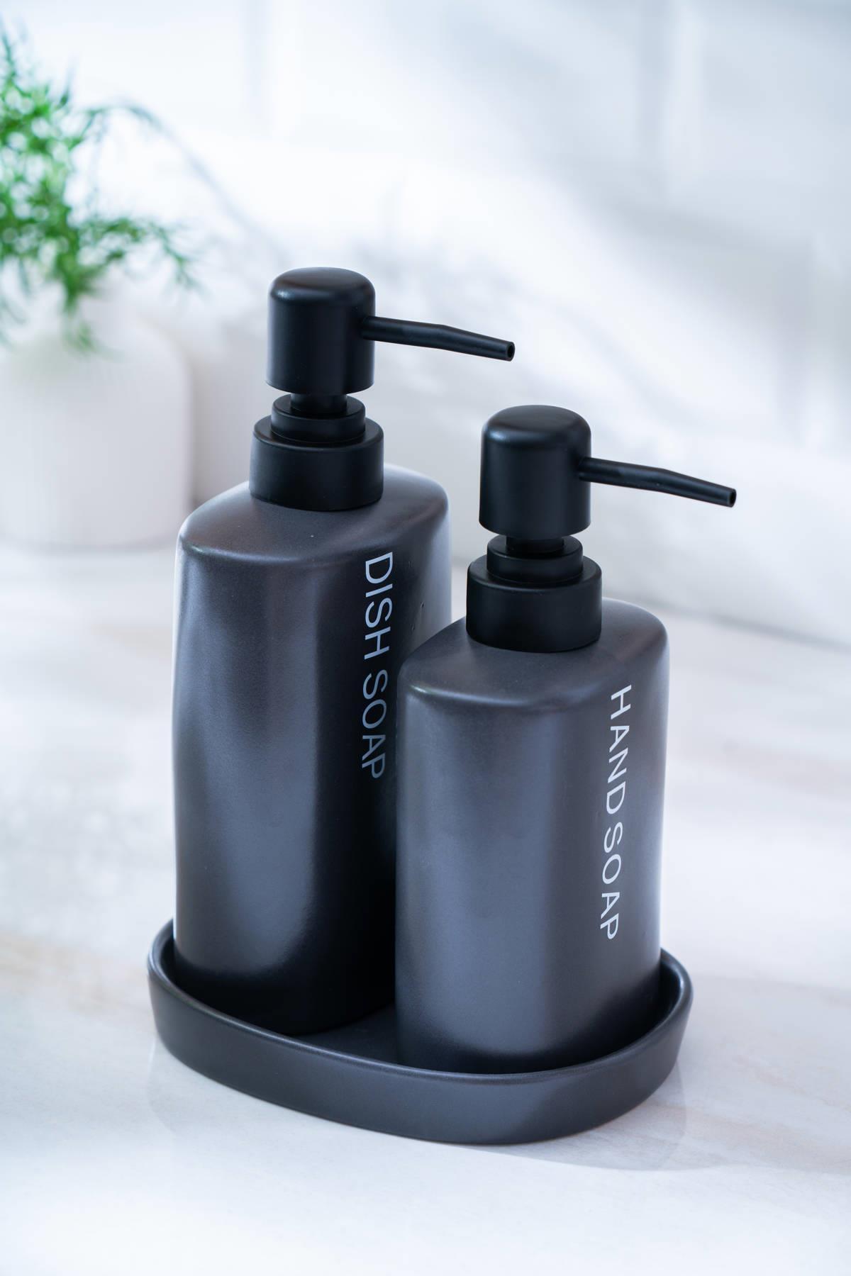 Acar Jardın Dikdörtgen 3’lü Banyo Seti - Siyah SZN-07009