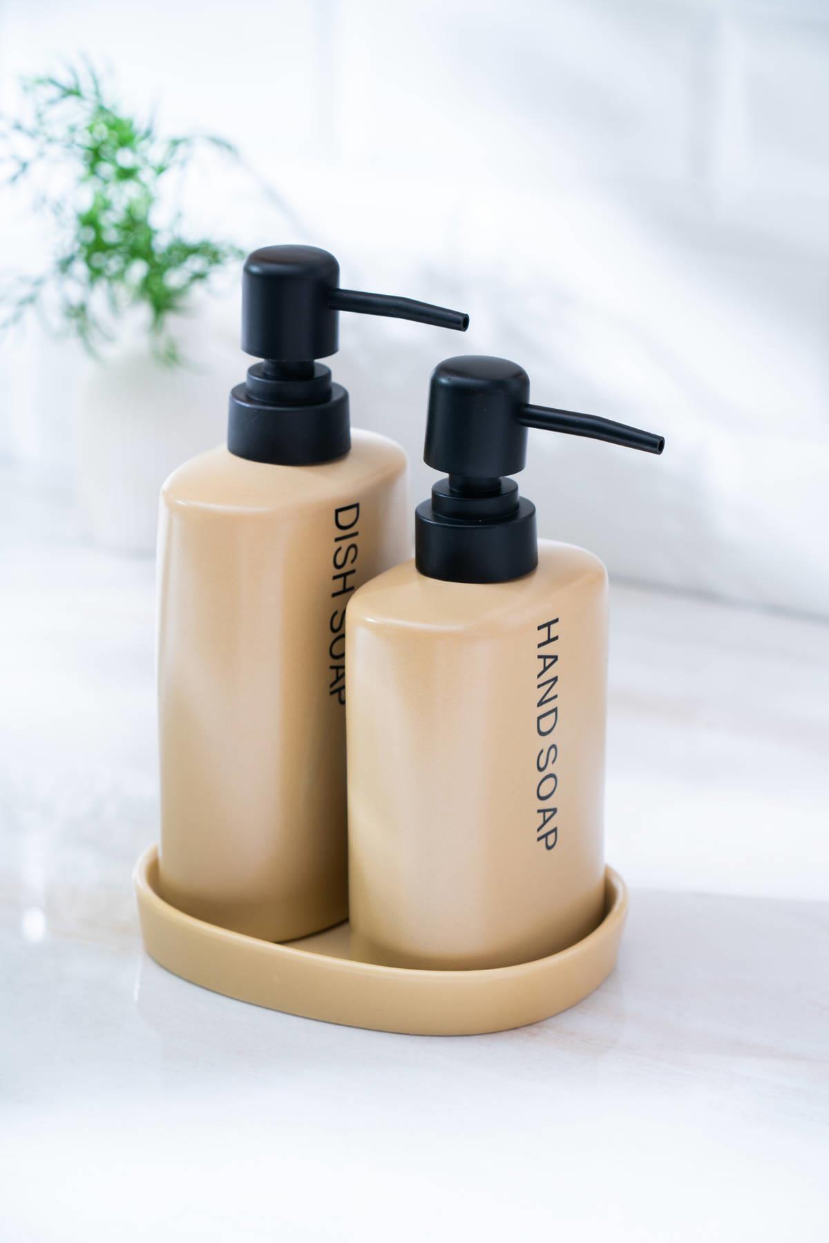 Acar Jardın Dikdörtgen 3’lü Banyo Seti - Vizon SZN-07009