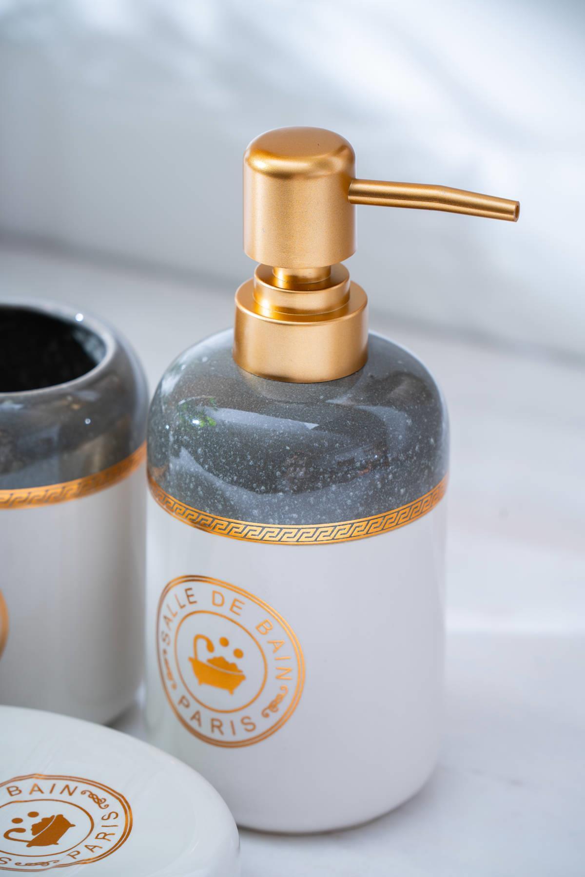 Acar Jardın Home Sweet 3’lü Banyo Seti - Gri SZN-07007