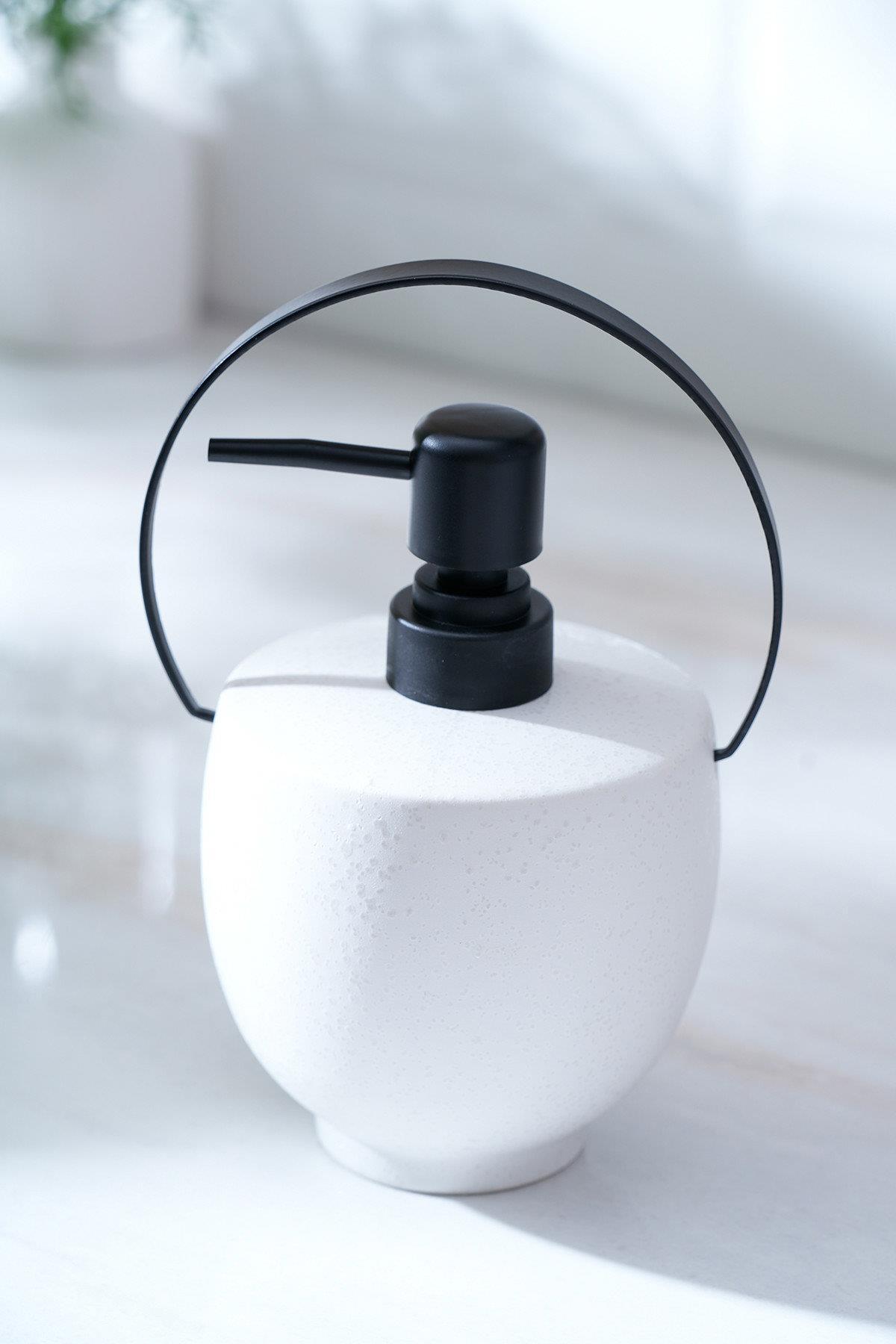 Acar Jardın Kulp Detaylı Mini Sabunluk - Beyaz SZN-07003 Acar Jardın Kulp Detaylı Mini Sabunluk - Beyaz SZN-07003