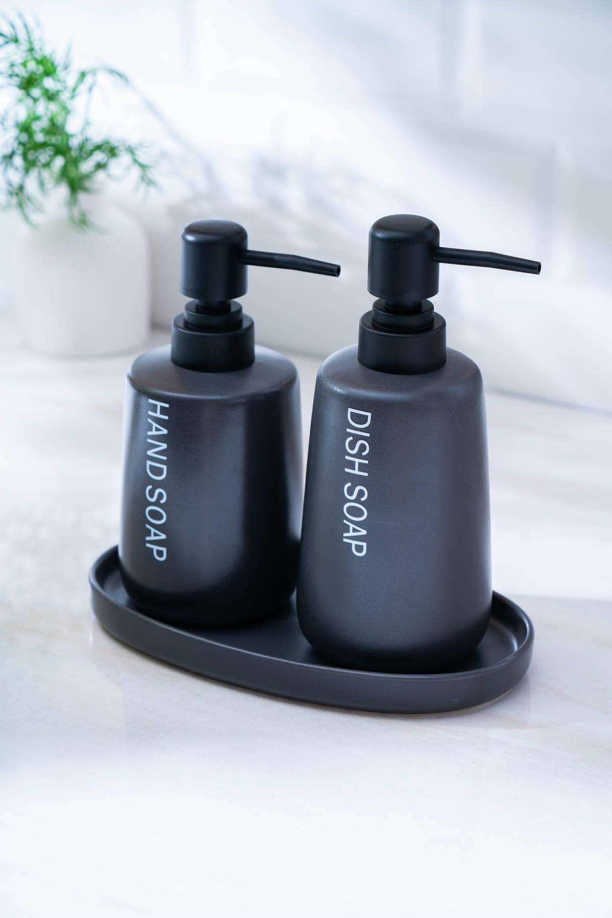 Acar Jardın Oval 3’lü Banyo Seti - Siyah SZN-07010 Acar Jardın Oval 3’lü Banyo Seti - Siyah SZN-07010