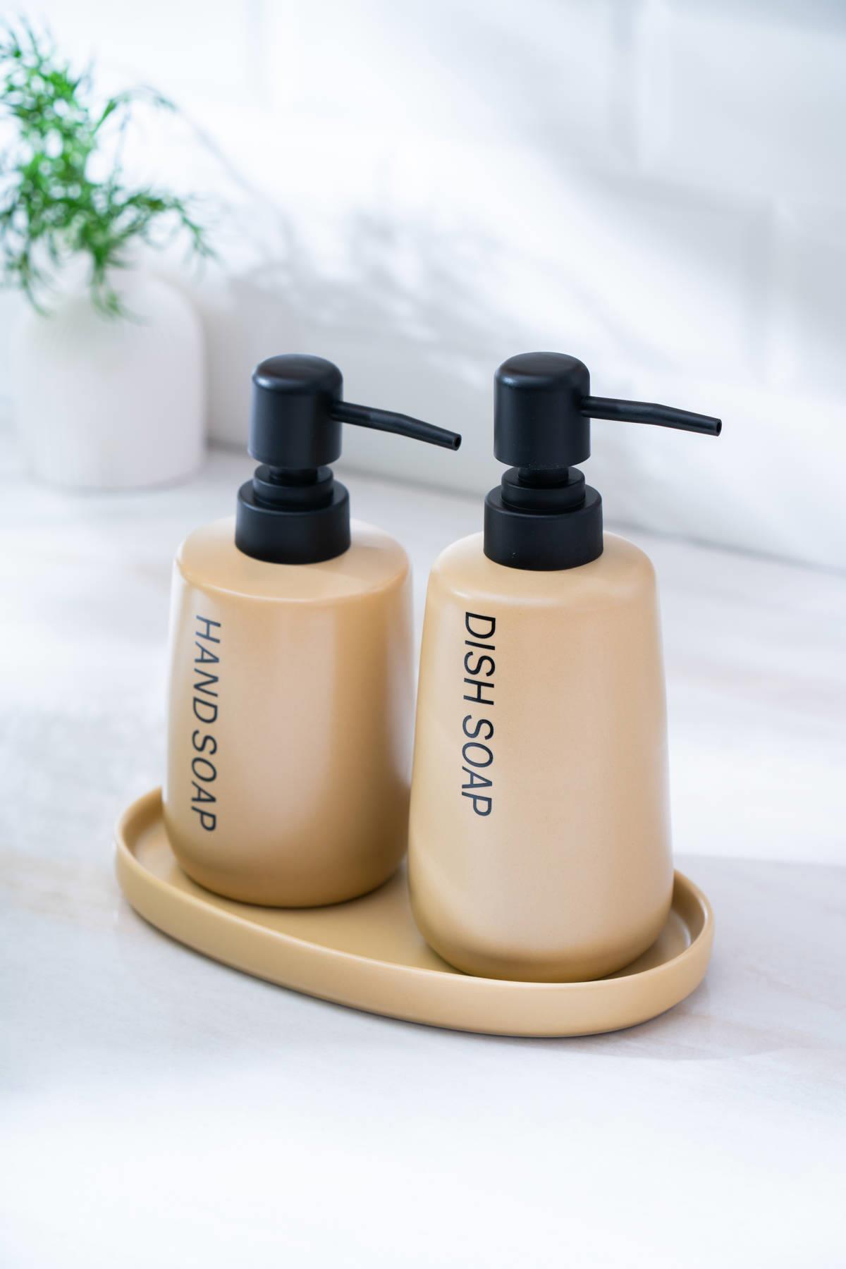 Acar Jardın Oval 3’lü Banyo Seti - Vizon SZN-07010