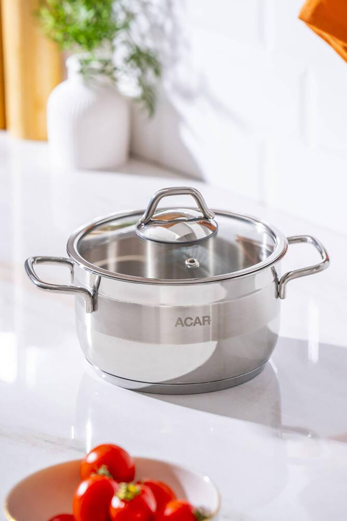 Acar Karat Çelik Derin Tencere - 16 cm 016459 Acar Karat Çelik Derin Tencere - 16 cm 016459