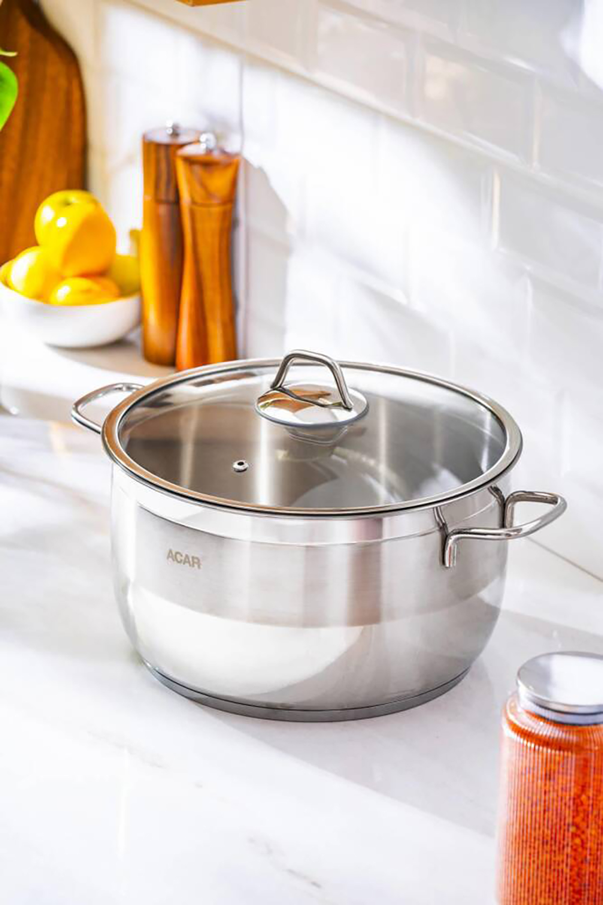 Acar Karat Çelik Derin Tencere - 28 Cm 016465 Acar Karat Çelik Derin Tencere - 28 Cm 016465