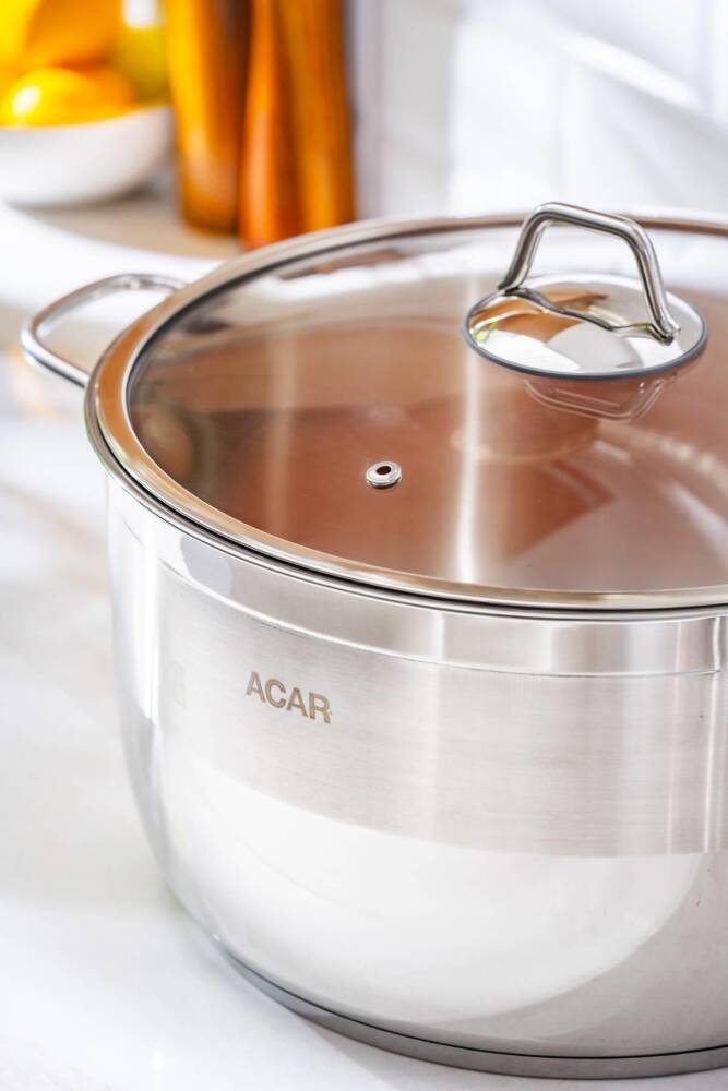 Acar Karat Çelik Derin Tencere - 30 Cm 016466 Acar Karat Çelik Derin Tencere - 30 Cm 016466