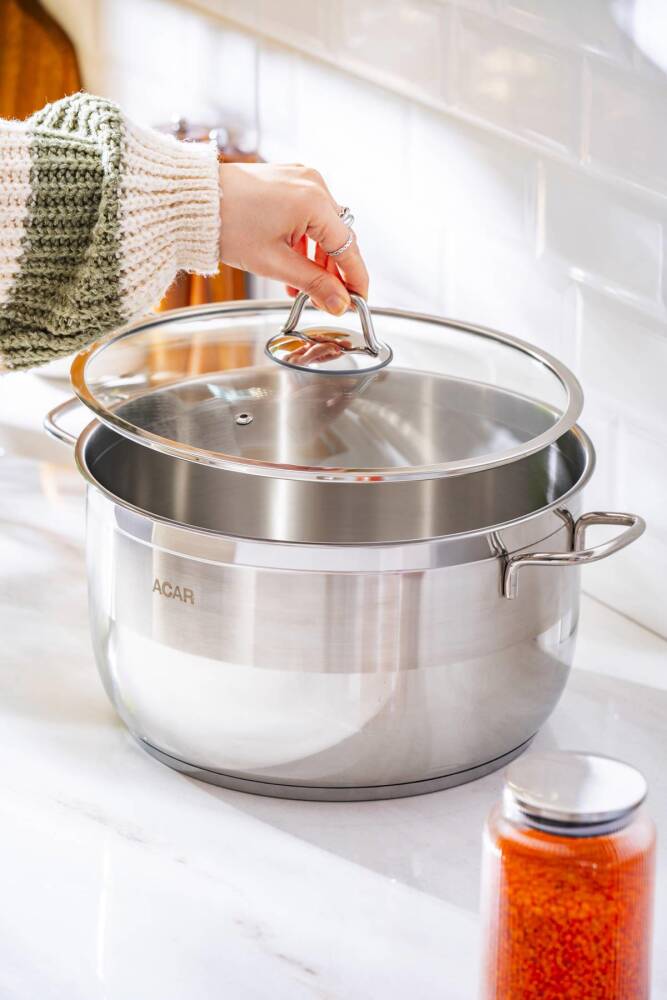 Acar Karat Çelik Derin Tencere - 30 Cm 016466 Acar Karat Çelik Derin Tencere - 30 Cm 016466