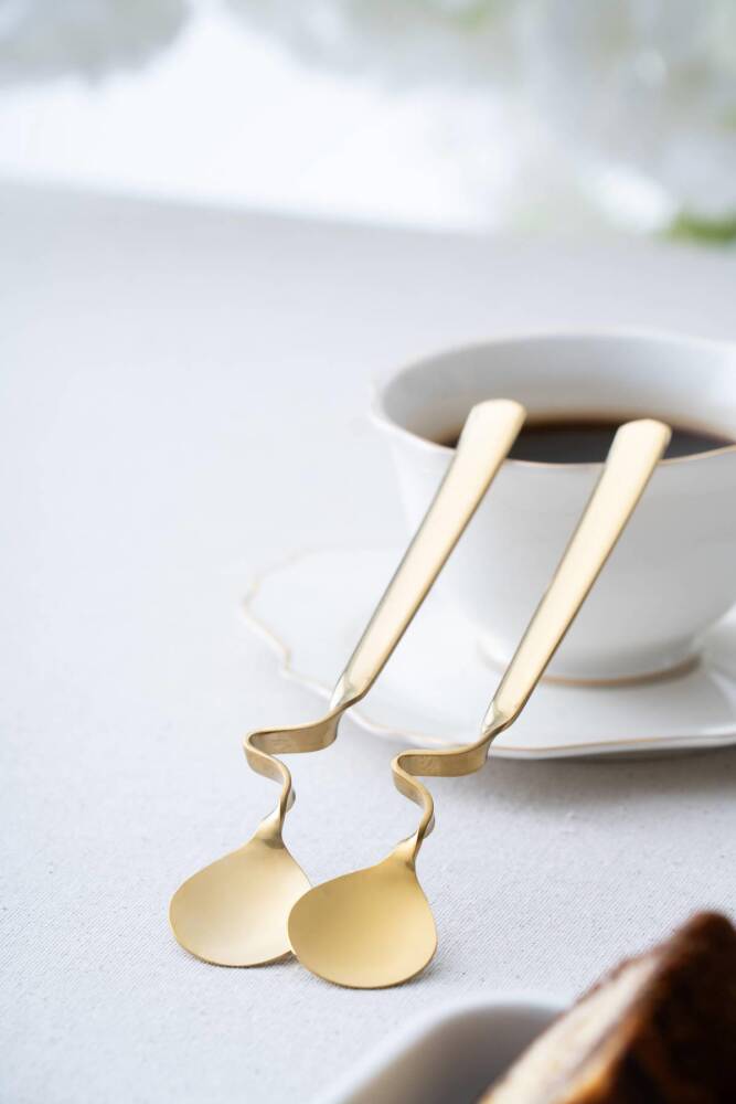 Acar Karat Moon 2 Adet Kavisli Çelik Kaşık - 16 cm YT-07694 Acar Karat Moon 2 Adet Kavisli Çelik Kaşık - 16 cm YT-07694