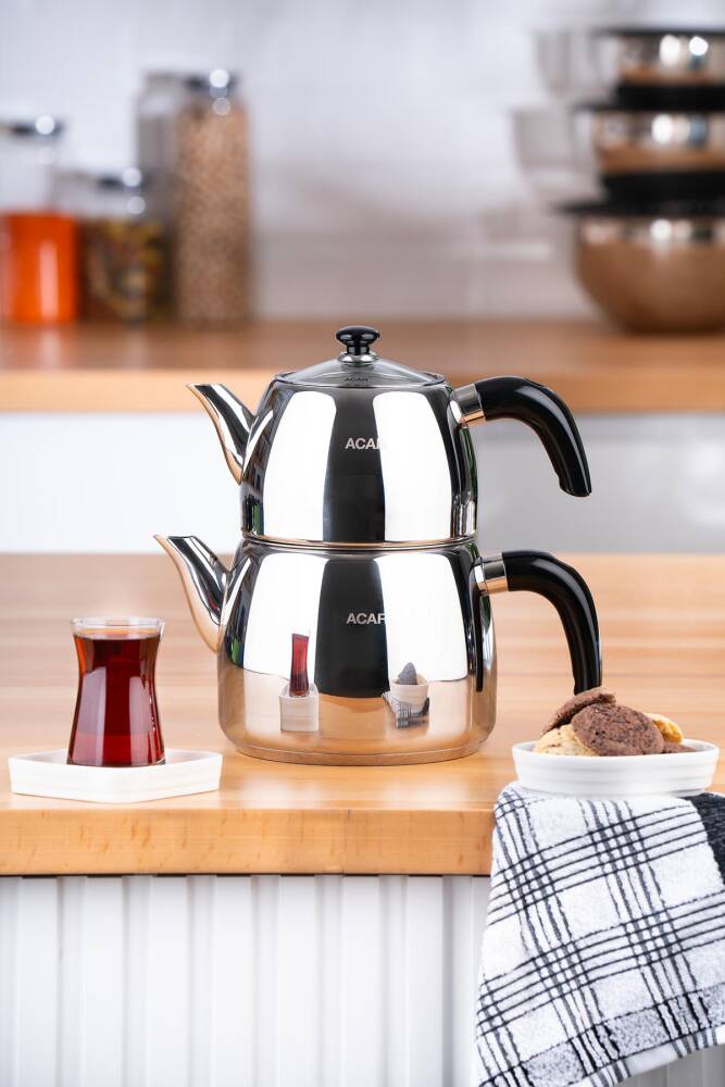 Acar Karat Perla Orta Boy Çaydanlık Takımı No:16 KRT-06526 Acar Karat Perla Orta Boy Çaydanlık Takımı No:16 KRT-06526