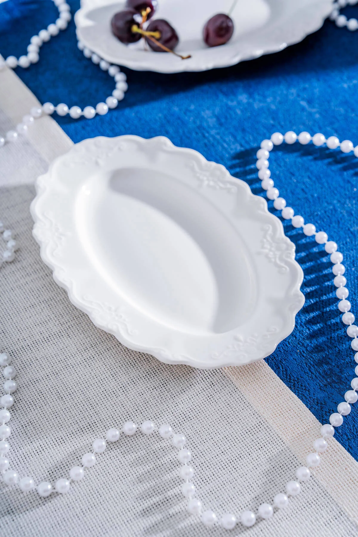 Acar King Oval Kayık Tabak 20 cm POR-07237