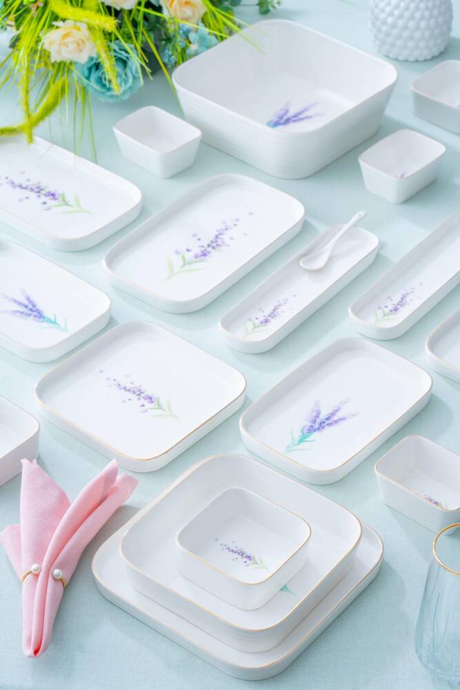 Acar Lavander 45 Parça Kahvaltı/Yemek Takımı PORWM-05310
